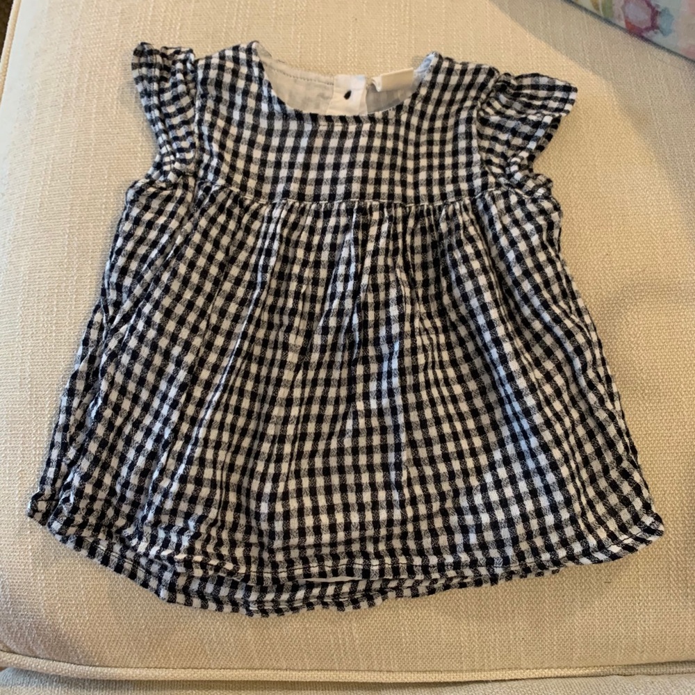 Tucker Tate black & white cotton checkered dress